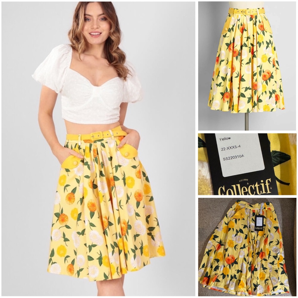 Collectif skirt nwt xxxs